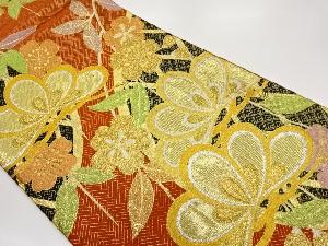 枝垂れ桜に松模様織出し袋帯